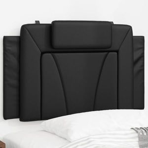 vidaXL Pernă pentru tăblie pat, negru, 80 cm, piele artificială imagine