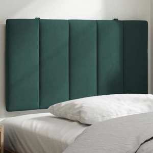 vidaXL Pernă tăblie de pat, verde, 80 cm, catifea imagine