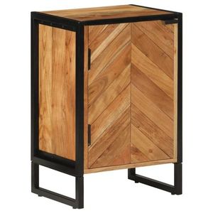 vidaXL Dulap de baie, 40x30x60 cm, lemn masiv de acacia și fier imagine