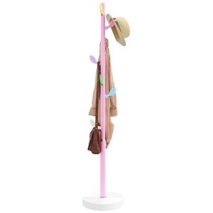 vidaXL Cuier de haine, roz, 172 cm, fier vopsit electrostatic imagine