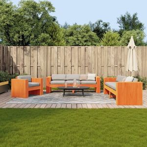 vidaXL Set mobilier grădină, 2 piese, maro ceruit, lemn masiv pin imagine