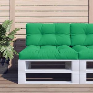 vidaXL Pernă de paleți, verde, 80x40x12 cm, material textil imagine