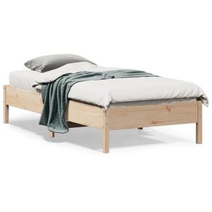 vidaXL Cadru de pat, 90x190 cm, lemn masiv de pin imagine