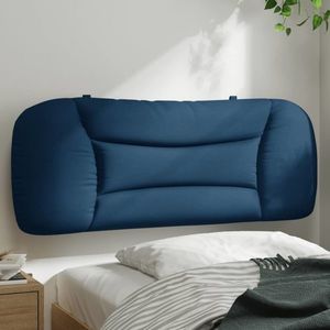 vidaXL Pernă pentru tăblie de pat, albastru, 100 cm, material textil imagine