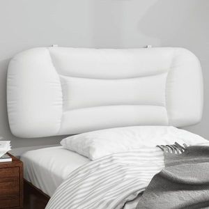 vidaXL Pernă pentru tăblie pat, alb, 100 cm, piele artificială imagine