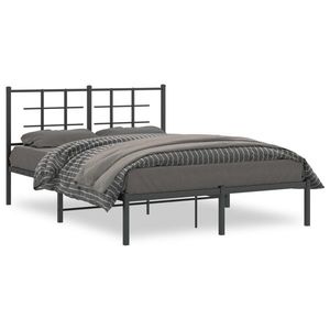 vidaXL Cadru de pat, 140x200 cm, metal imagine