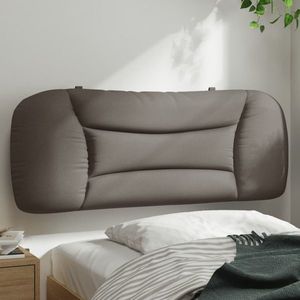 vidaXL Pernă pentru tăblie de pat, gri taupe, 100 cm, material textil imagine