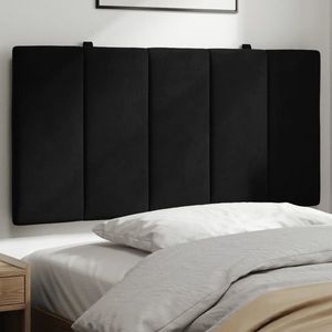 vidaXL Pernă tăblie de pat, negru, 100 cm, catifea imagine