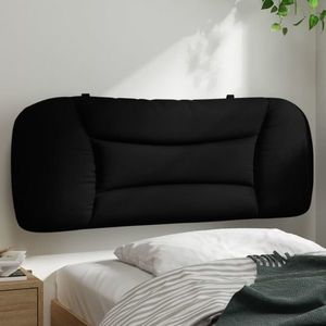 vidaXL Pernă pentru tăblie de pat, negru, 100 cm, material textil imagine