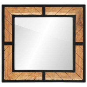 vidaXL Oglindă de baie, 60x1x55 cm, lemn masiv de acacia imagine