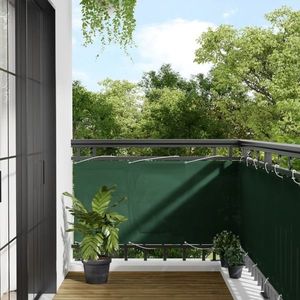 vidaXL Paravan de balcon verde închis 75x1000 cm 100% poliester oxford imagine