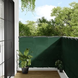 vidaXL Paravan de balcon verde închis 120x700 cm 100% poliester oxford imagine