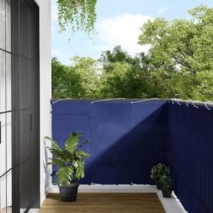 vidaXL Paravan de balcon, albastru, 120x700 cm, 100% poliester oxford imagine