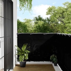 vidaXL Paravan de balcon, negru, 120x1000 cm, 100% poliester oxford imagine