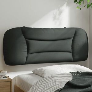 vidaXL Pernă pentru tăblie de pat, gri închis, 100 cm, material textil imagine
