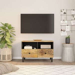 vidaXL Comodă TV, 70x33x46 cm, lemn masiv de mango imagine