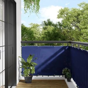 vidaXL Paravan de balcon, albastru, 90x1000 cm, 100% poliester oxford imagine