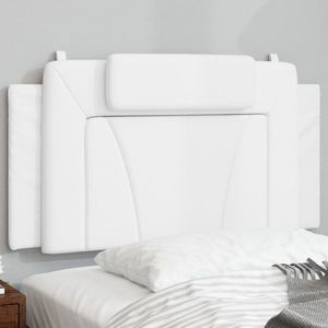 vidaXL Pernă pentru tăblie pat, alb, 100 cm, piele artificială imagine