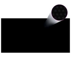 vidaXL Prelată piscină, negru, 732 x 366 cm, PE imagine