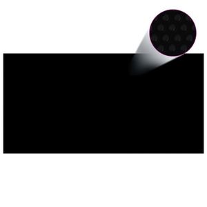 vidaXL Prelată piscină, negru, 549 x 274 cm, PE imagine
