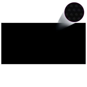 vidaXL Prelată piscină, negru, 450 x 220 cm, PE imagine
