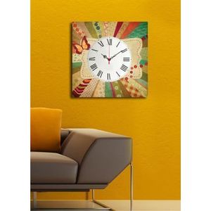 Tablou decorativ cu ceas Clock Art, 228CLA1658, Multicolor imagine