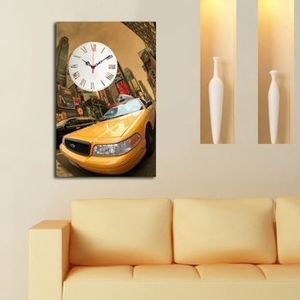 Tablou decorativ cu ceas Clockity, 248CTY1646, Multicolor imagine