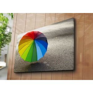 Tablou decorativ pe panza Horizon, 237HRZ5239, 70 x 100 cm, Multicolor imagine