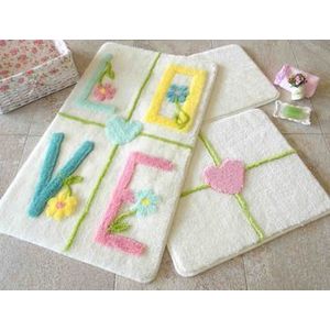 Set covorase baie Chilai Home by Alessia, 3 Piese, 351ALS2037, Multicolor imagine