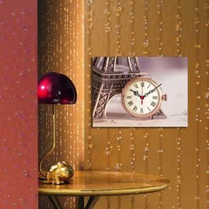 Tablou decorativ cu ceas Clockity, 248CTY1610, Multicolor imagine