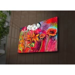 Tablou decorativ canvas cu leduri Ledda, 254LED1227, Multicolor imagine