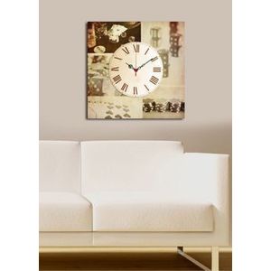 Ceas decorativ de perete Clock Art, 228CLA1663, Multicolor imagine