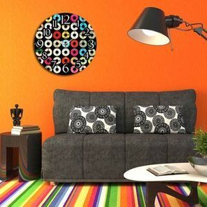 Ceas decorativ de perete Home Art, 238HMA3117, 40 cm, Multicolor imagine