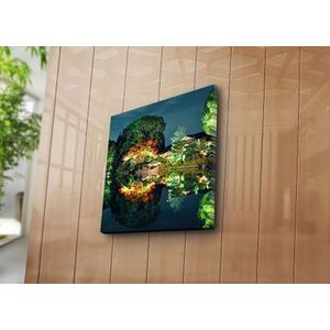 Tablou decorativ pe panza Sightly, 252SGH1245, 45 x 45 cm, Multicolor imagine