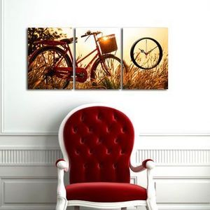 Tablou decorativ cu ceas Clockity, 248CTY1682, Multicolor imagine