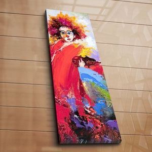 Tablou decorativ pe panza Horizon, 237HRZ1258, 30 x 90 cm, Multicolor imagine