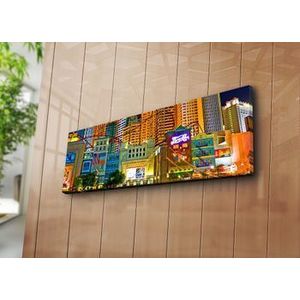 Tablou decorativ pe panza Horizon, 237HRZ1270, 30 x 90 cm, Multicolor imagine