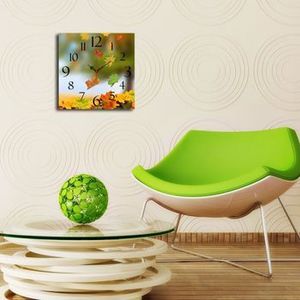 Ceas decorativ de perete Home Art, 238HMA3161, 40 x 40 cm, Multicolor imagine