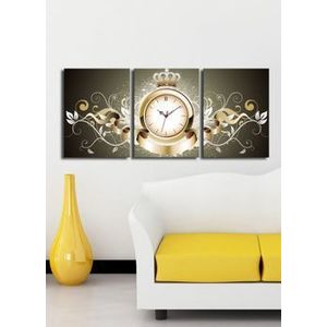 Tablou decorativ cu ceas Clock Art, 228CLA3601, Multicolor imagine