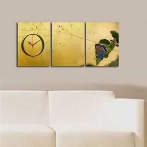 Tablou decorativ cu ceas Clockity, 248CTY1675, Multicolor imagine