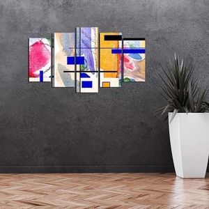 Tablou decorativ multicanvas Pure, 5 Piese, 250PUR1990, Multicolor imagine