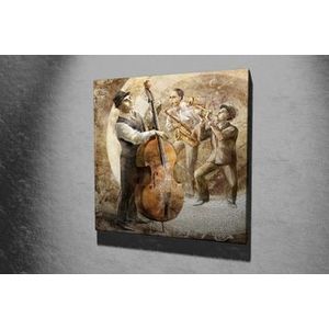 Tablou decorativ pe panza Majestic, 257MJS1256, 45 x 45 cm, Multicolor imagine