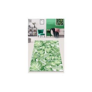 Covor Chilai, 100 x 150 cm, 286CHL4956, catifea/poliester, Alb-verde imagine