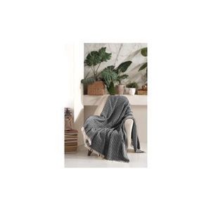 Cuvertura pentru canapea Viaden, 170 x 210 cm, 372VDN1126, bumbac/poliester, Gri-alb imagine