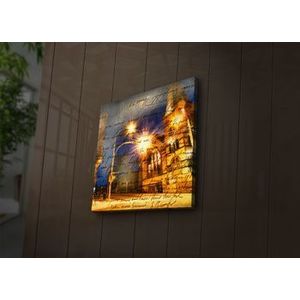 Tablou decorativ canvas cu leduri Ledda, 254LED1294, Multicolor imagine