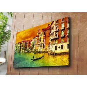 Tablou decorativ pe panza Horizon, 237HRZ5263, 70 x 100 cm, Multicolor imagine