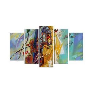 Tablou decorativ multicanvas Pure, 5 Piese, 250PUR1986, Multicolor imagine