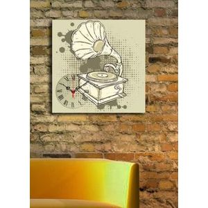 Tablou decorativ cu ceas Clock Art, 228CLA1667, Multicolor imagine