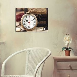 Tablou decorativ cu ceas Clockity, 248CTY1608, Multicolor imagine