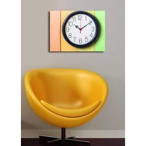 Tablou decorativ cu ceas Clock Art, 228CLA1628, Multicolor imagine